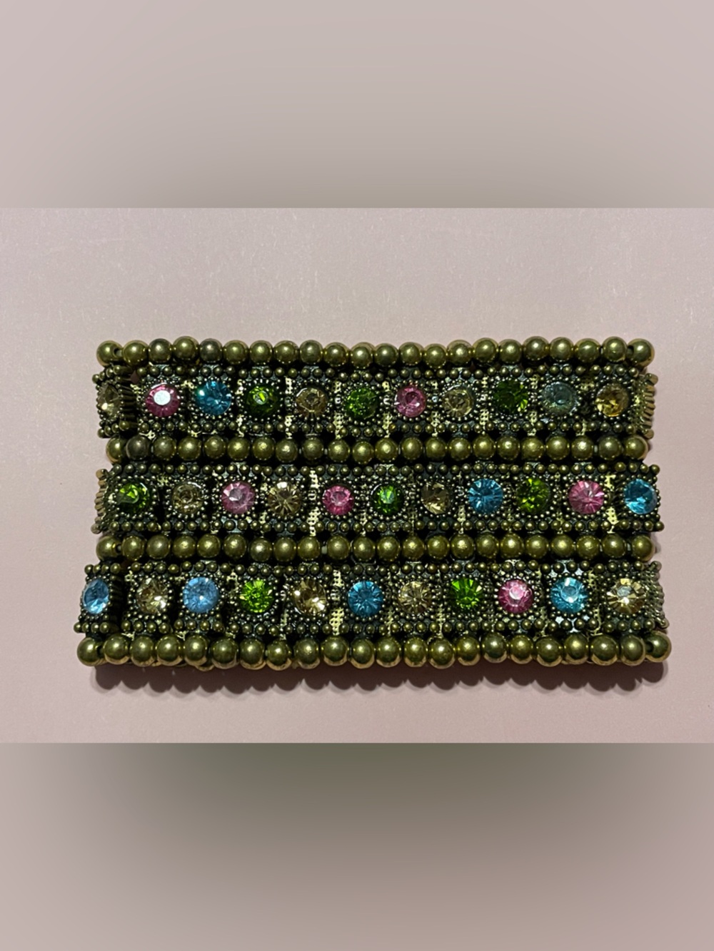 Crystal Multi Color Bracelet Statement Stretches! #9240